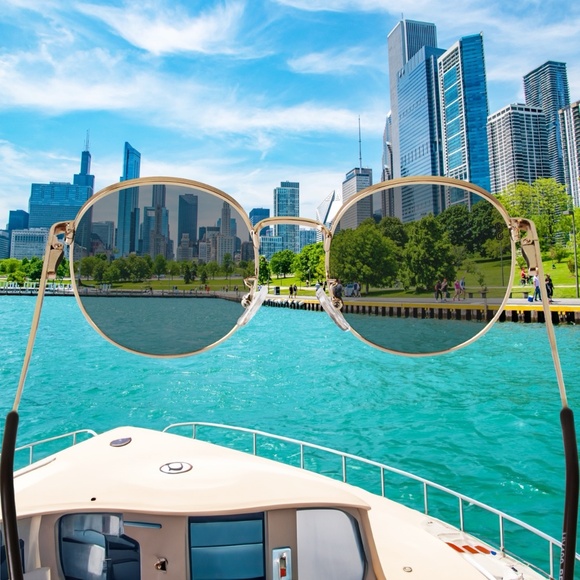 SIBERIAN 100% Real Glass Round Retro Sunglasses Standard 52mm Men/Women Premium - Picture 8 of 14